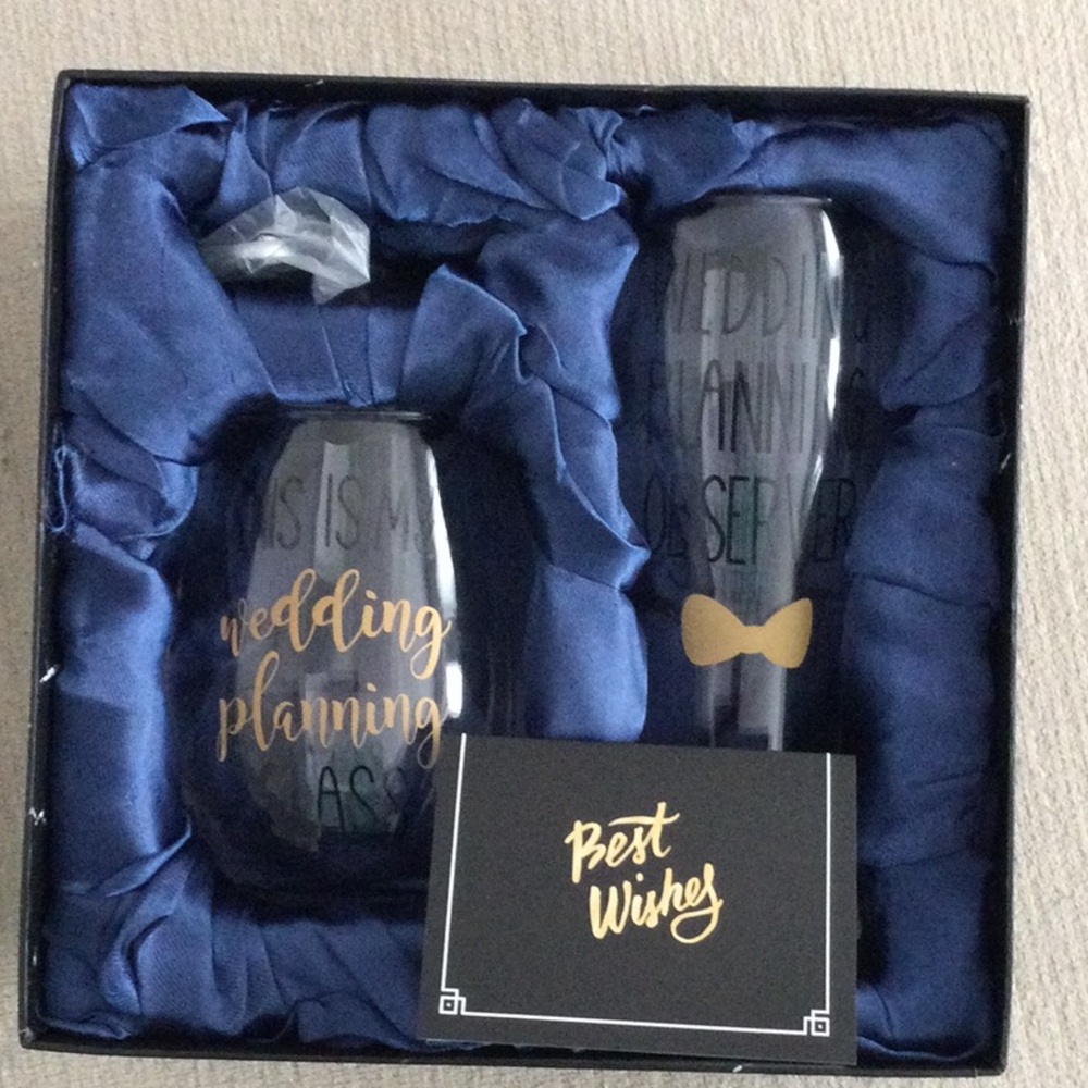 Wedding planning tumbler gift set